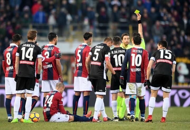 Bologna_Udinese_Mirante_ammonito_lapresse_2018
