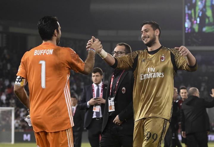 Buffon_Donnarumma_Juve_Milan_lapresse_2017