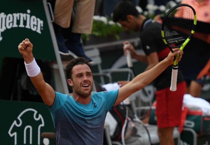 Cecchinato_lacrime_Roland_Garros_lapresse_2018