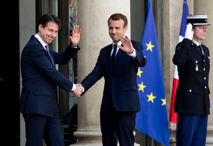 conte_macron_europa_francia_pace_italia_eliseo_lapresse_2018
