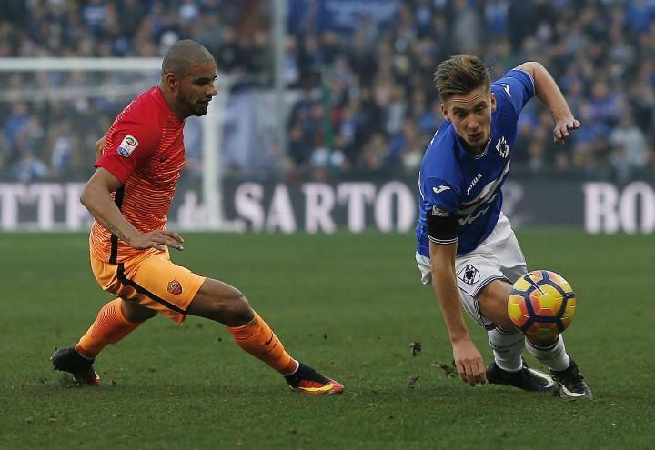 Bruno_Peres_Praet_Sampdoria_Roma_lapresse_2018