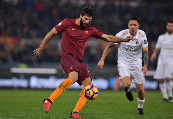 Fazio_Lapadula_Roma_Milan_lapresse_2017