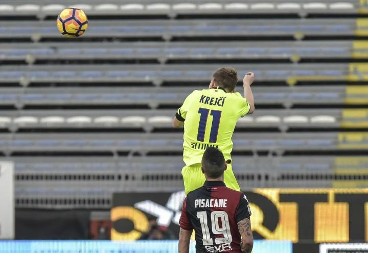 Krejci_Pisacane_Bologna_Cagliari_lapresse_2017