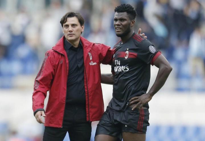 Montella_Kessie_Milan_lapresse_2017