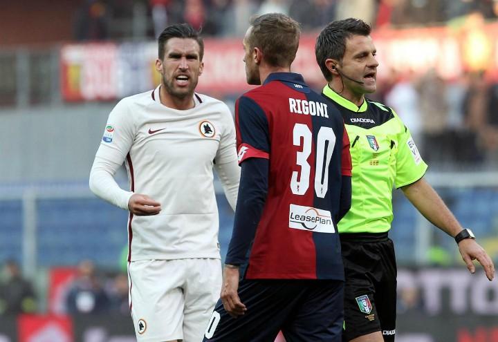 Strootman_Rigoni_Roma_Genoa_lapresse_2017