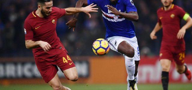 Zapata_Manolas_Sampdoria_Roma_lapresse_2018