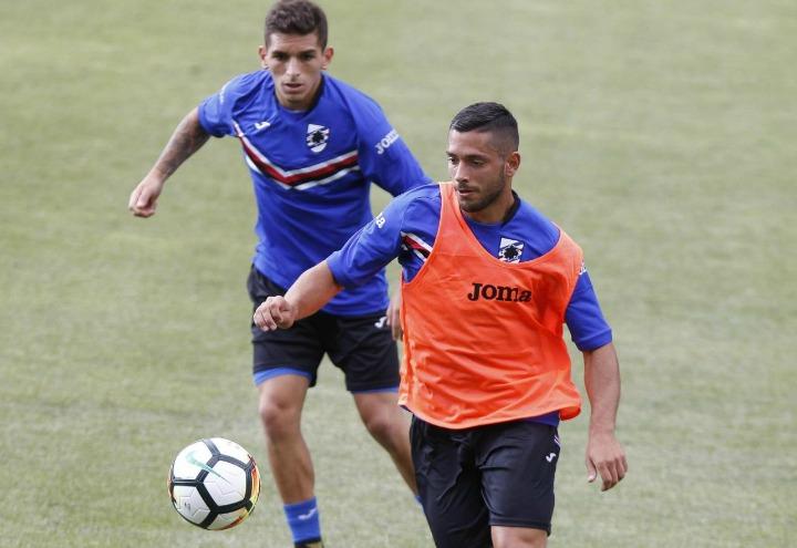 caprari_torreira_sampdoria_allenamento_lapresse_2017