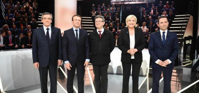 elezioni_francia_fillon_macron_melenchon_lepen_hamon_confronto_lapresse_2017