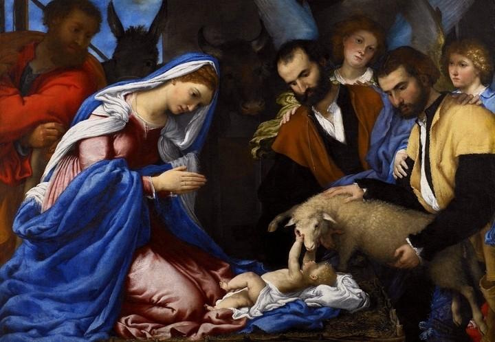 lorenzolotto_nativita_adorazione_pastori_1530_arte