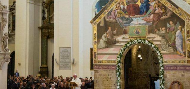 papa_francesco_porziuncola_perdono_assisi_indulgenza_lapresse_2017