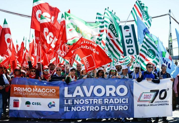 sciopero_sindacati_lavoro_cgil_cisl_uil_protesta_lapresse_2017