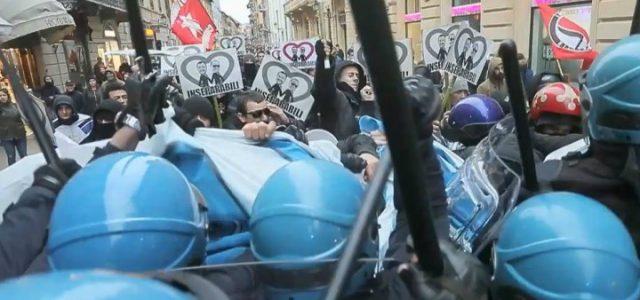 scontri_polizia_salvini_comizio_antagonisti_twitter_2018