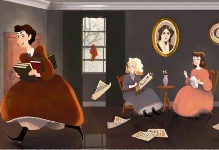 louisamayalcott_doodle_google