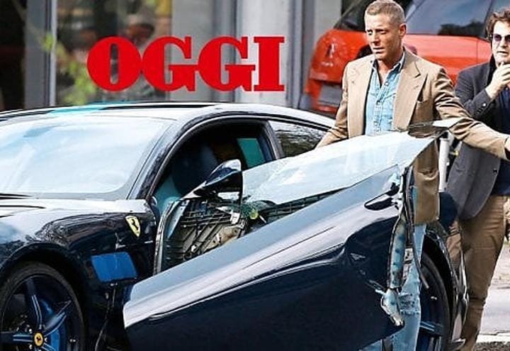 LAPO ELKANN, 30MILA EURO DI DANNI ALLA SUA FERRARI AZZURRA/ I Guai Del ...