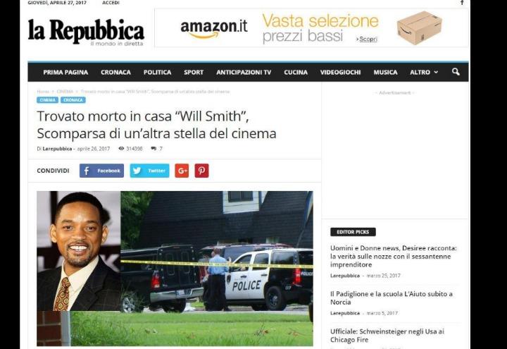 will_smith_morto_bufala_repubbica_fake_news_2017