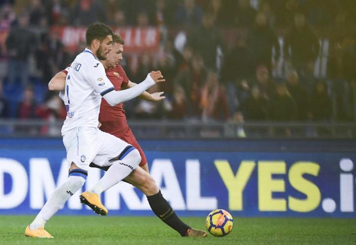 Dzeko Palomino Roma Atalanta