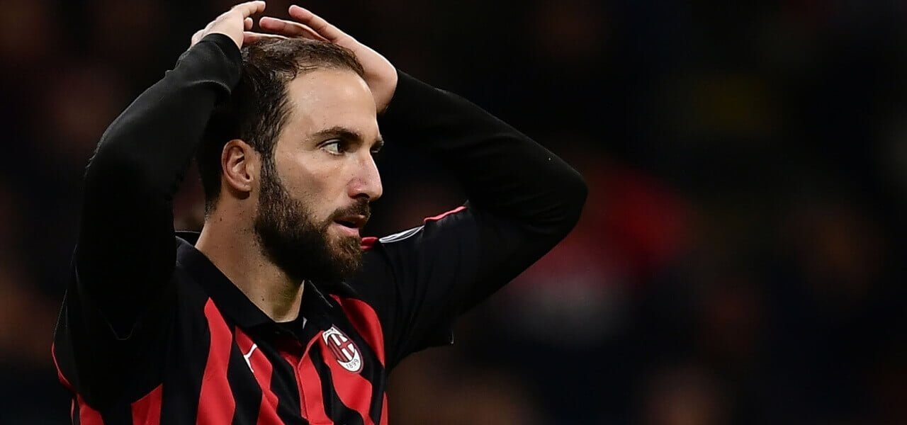 Milan, Gonzalo Higuain, foto da Lapresse