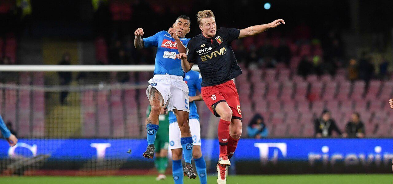 Allan testa Napoli Genoa lapresse 2018