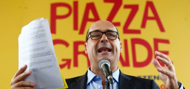 Nicola Zingaretti a Piazza Grande