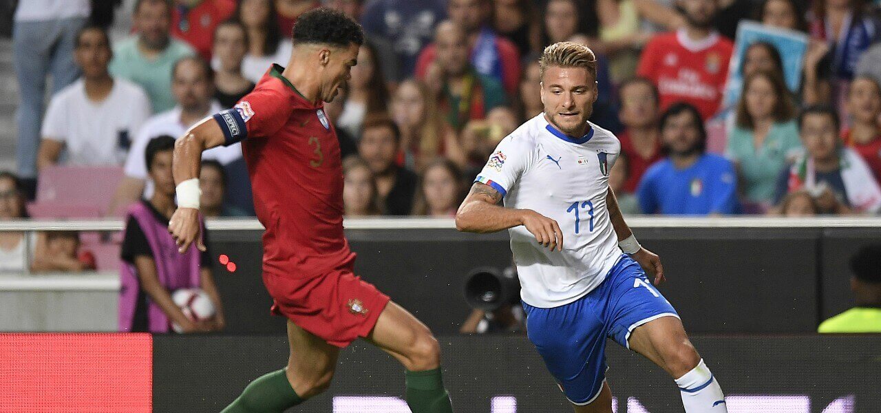 Immobile Pepe Italia Portogallo lapresse 2018
