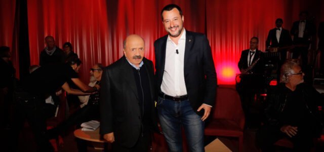 Maurizio Costanzo e Matteo Salvini