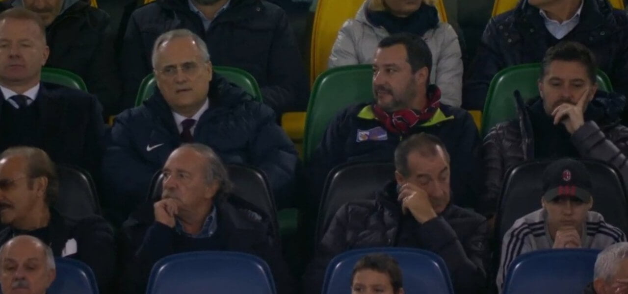 salvini lazio milan lotito 2018 twitter