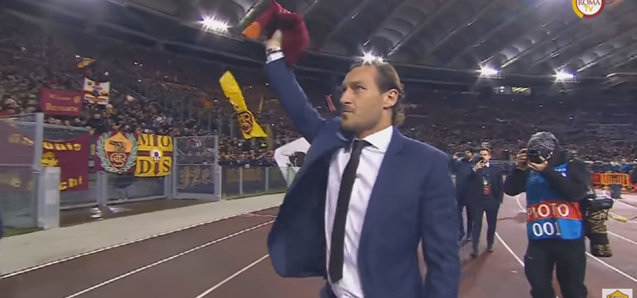 Francesco Totti nella Hall of fame Roma