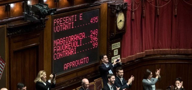 Voto sul Decreto Sicurezza