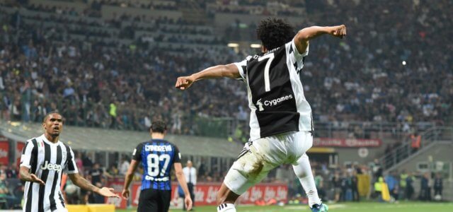 Cuadrado esultanza Douglas Candreva Juventus Inter lapresse 2018 640x300