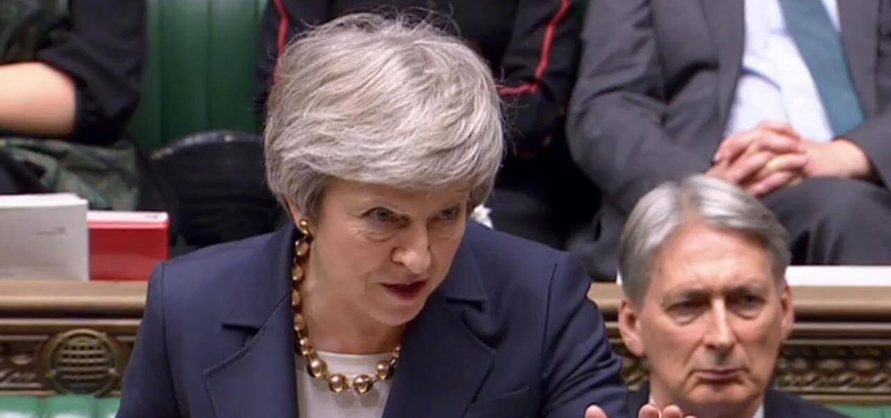 Premier May in Parlamento
