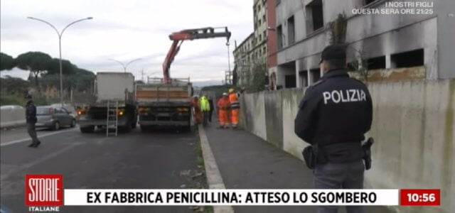 sgombero fabbrica penicillina roma 2018 storie italiane 640x300