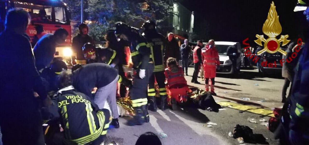 Strage in discoteca a Corinaldo