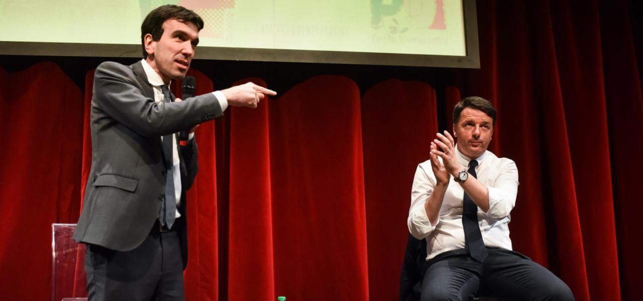 Maurizio Martina e Matteo Renzi