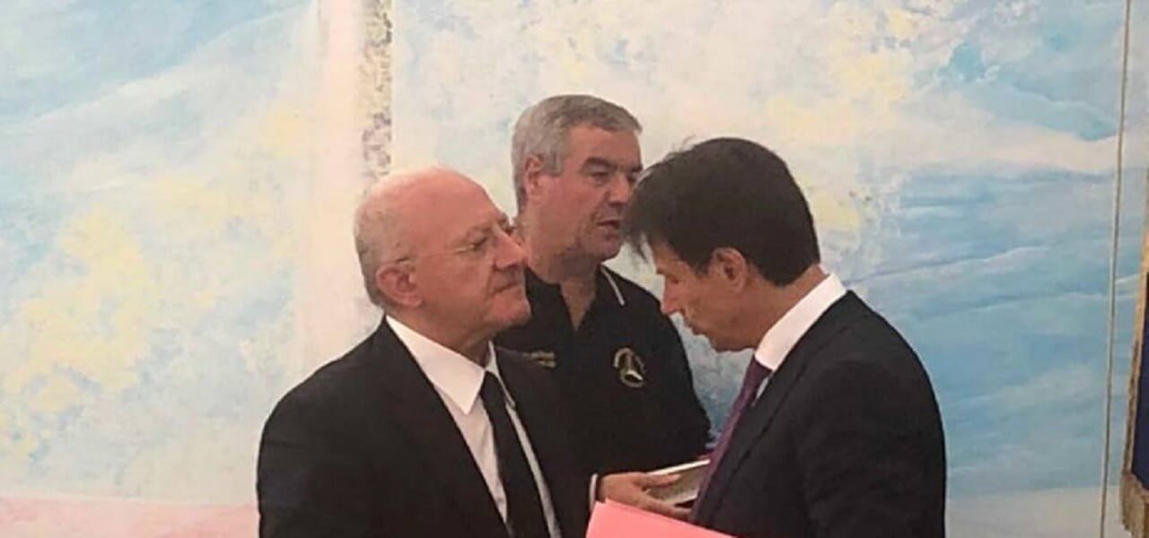 vincenzo de luca giuseppe conte 2018 facebook