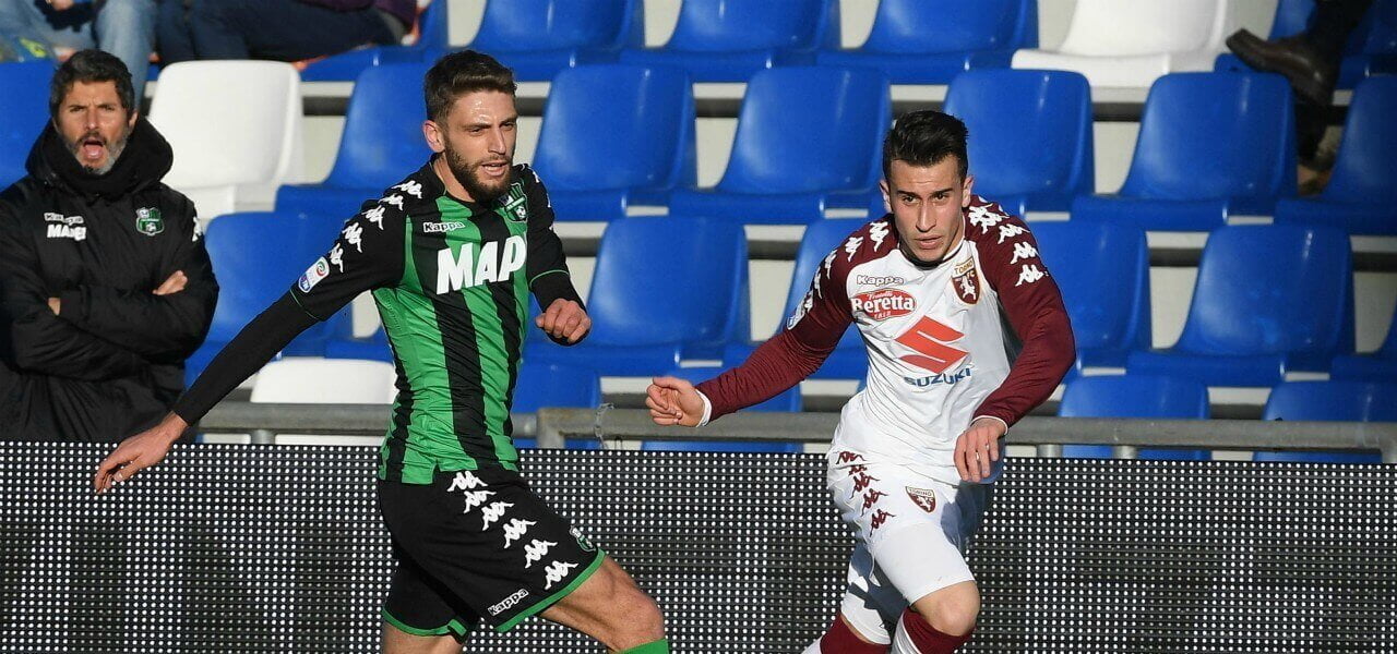Berardi Berenguer Sassuolo Torino lapresse 2018