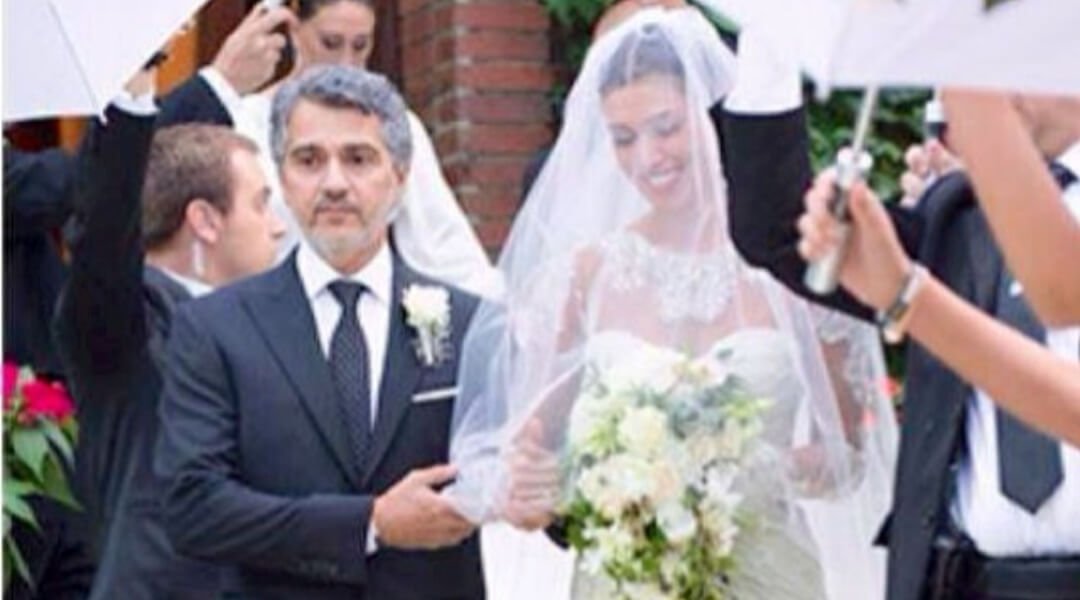 Belen Rodriguez e il papà Gustavo