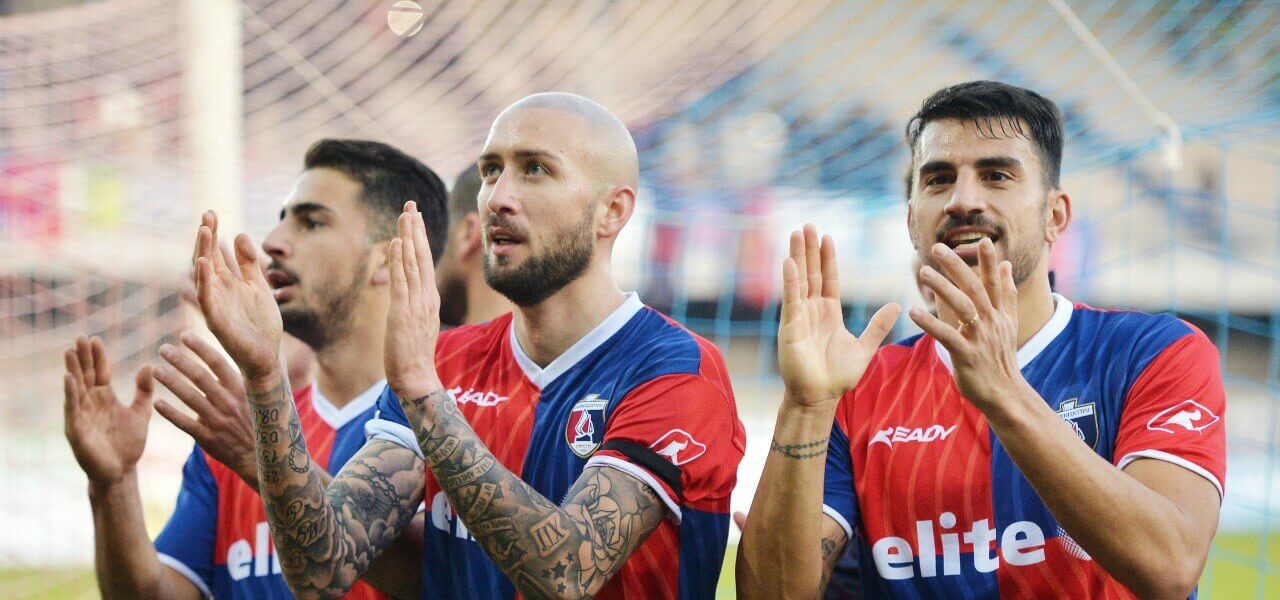 Sambenedettese applauso vittoria lapresse 2018