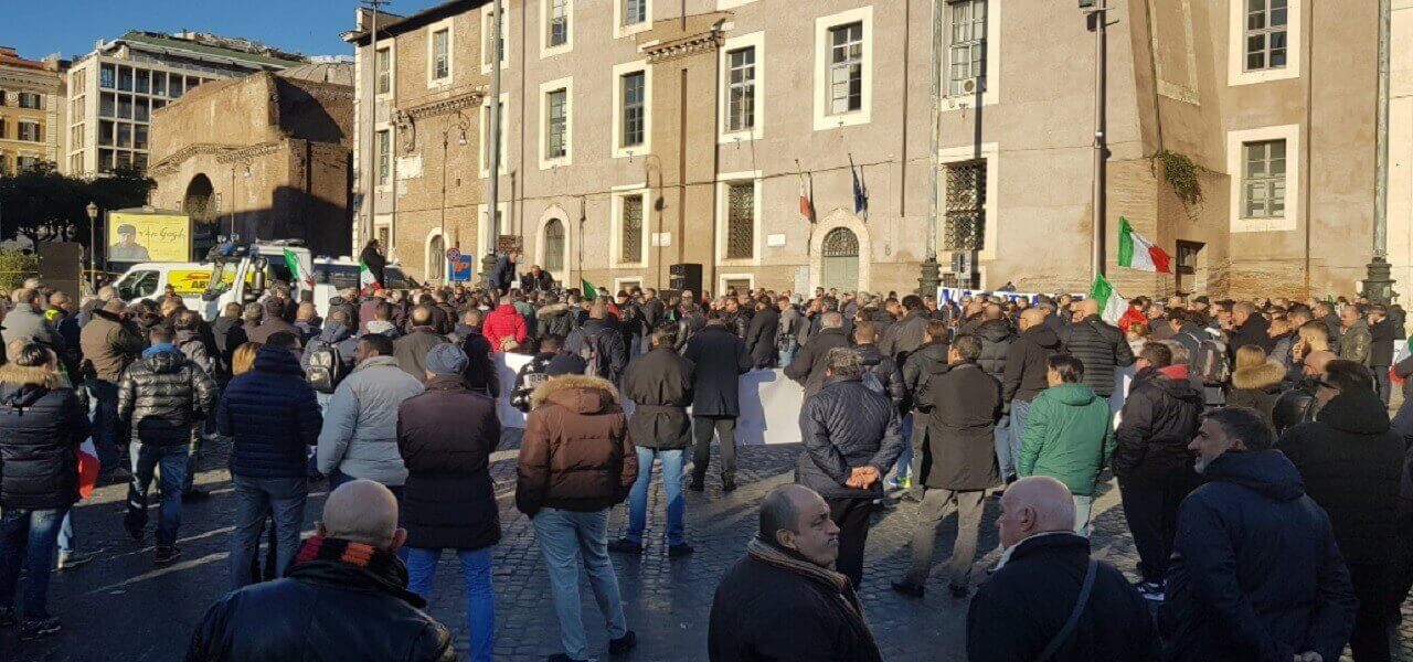 Manifestazione Ncc a Roma (Twitter)