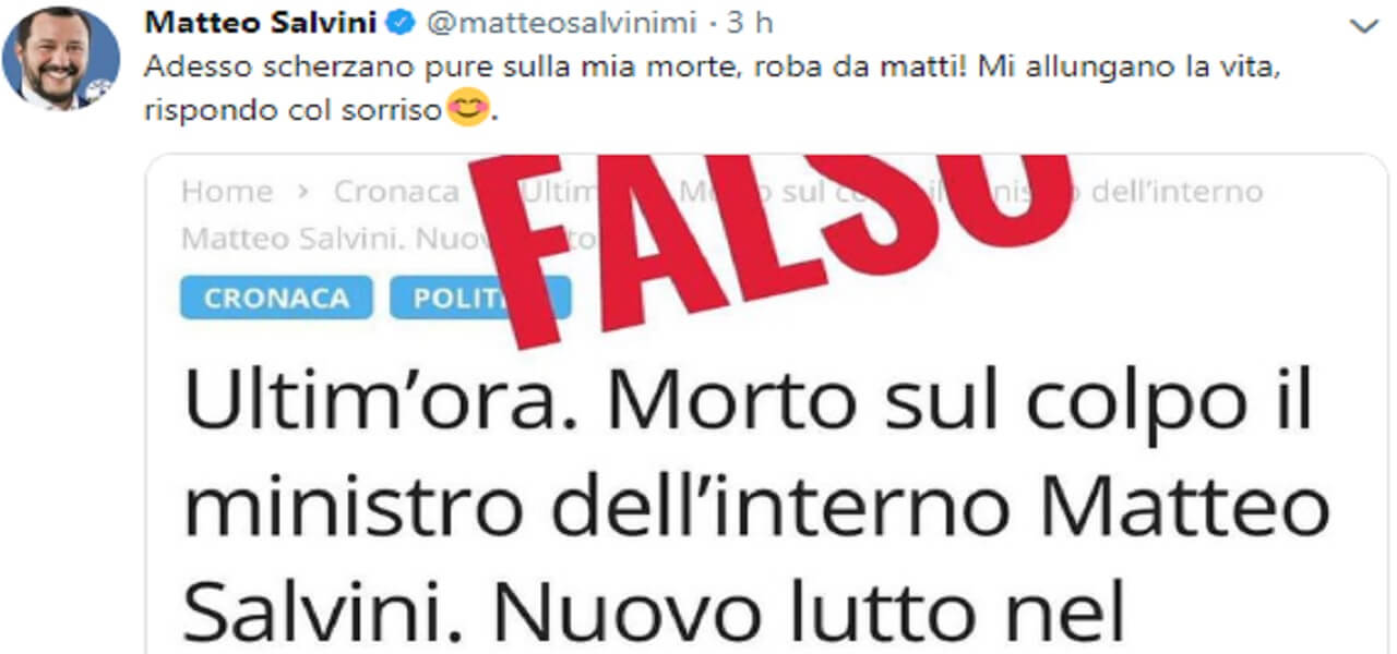 Matteo Salvini morto