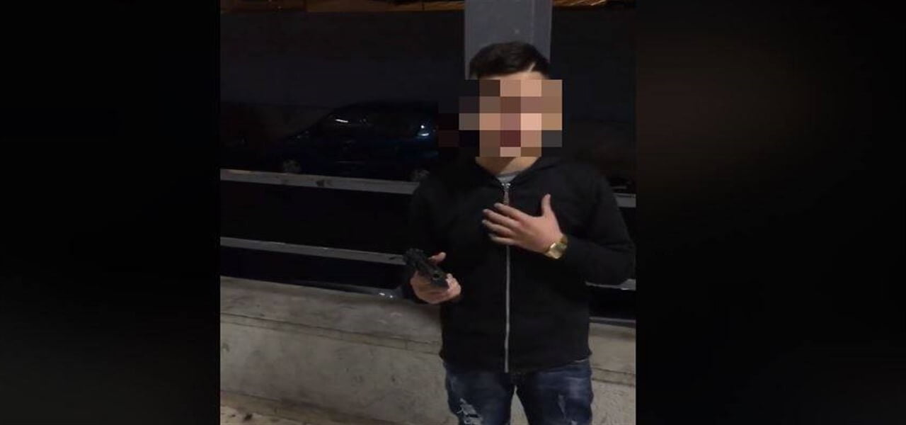 bambino neomelodico pistola