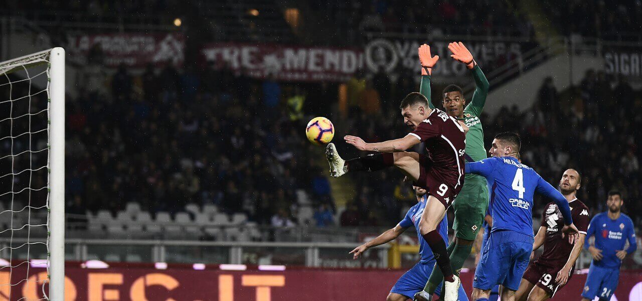 Belotti Lafont uscita Torino Fiorentina lapresse 2019