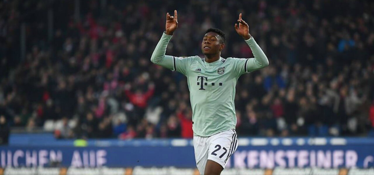 David Alaba Bayern esultanza facebook 2019