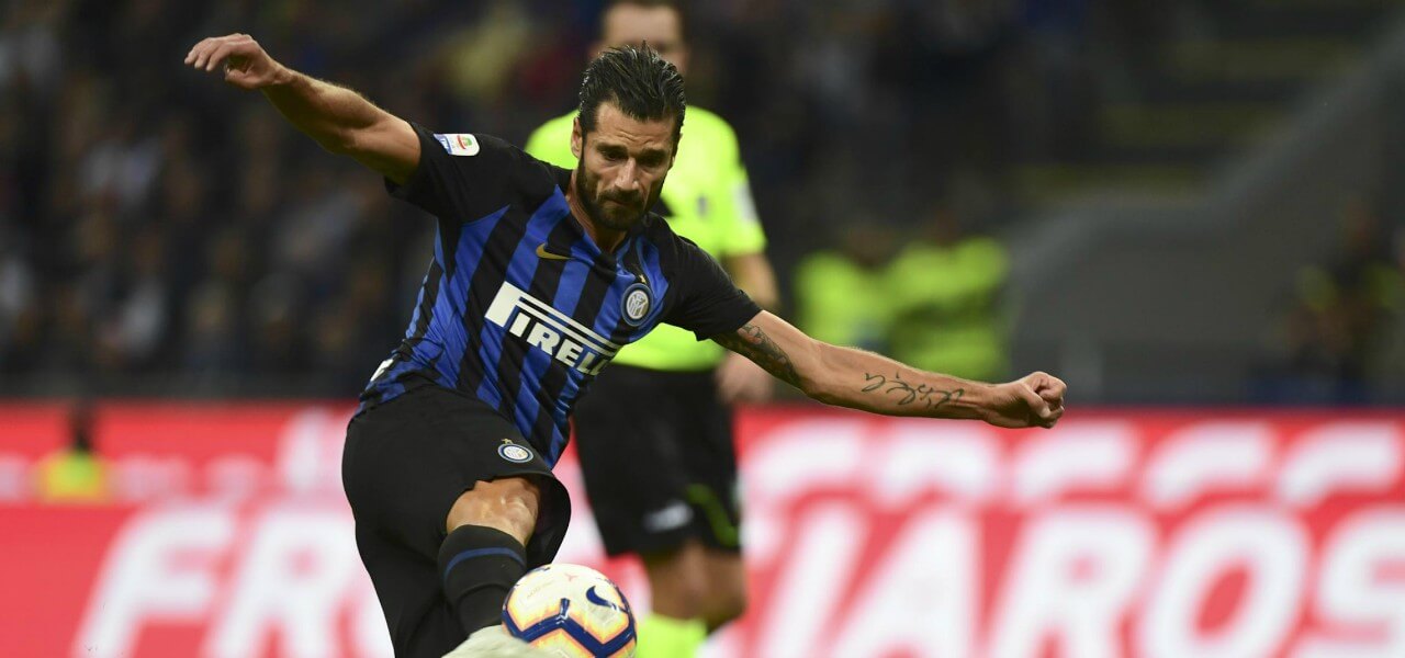 Candreva Inter tiro lapresse 2019