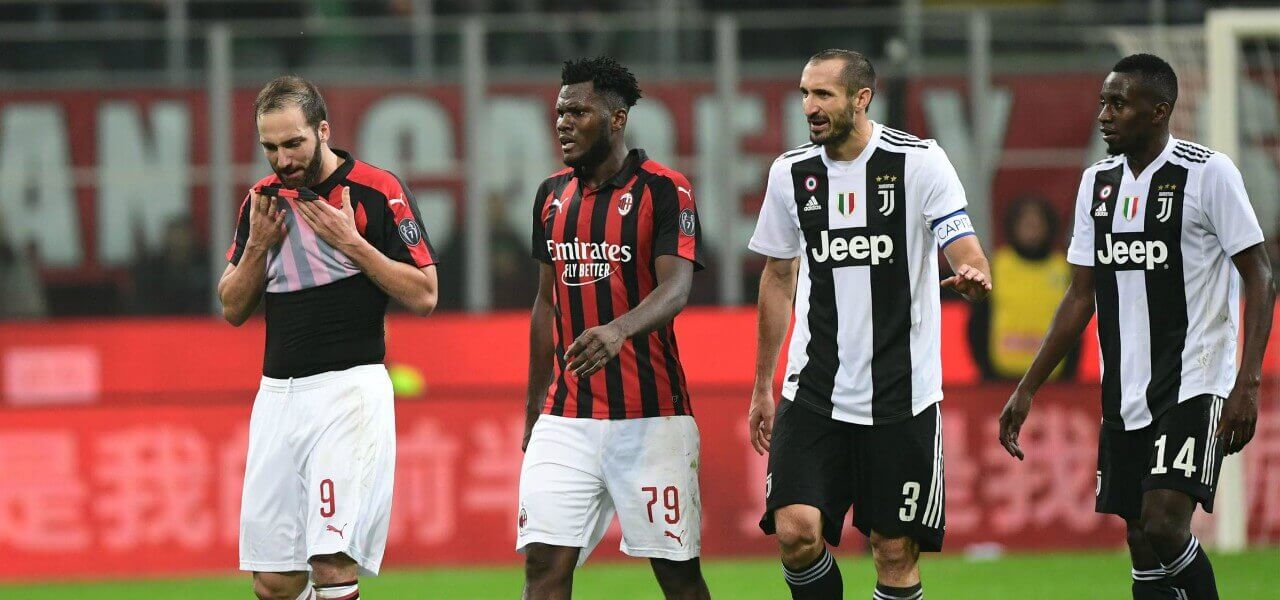 Higuain Kessie Chiellini Matuidi Juventus Milan lapresse 2019
