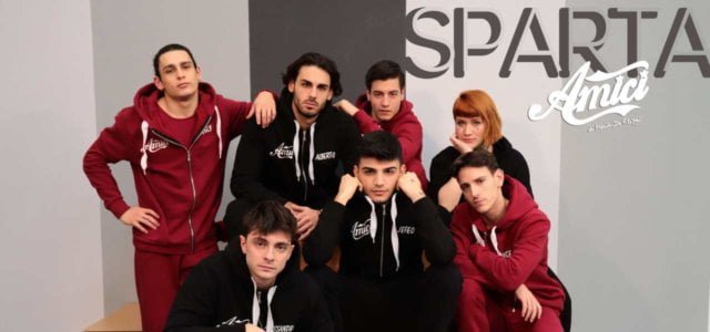 La squadra "Sparta" di Amici 18