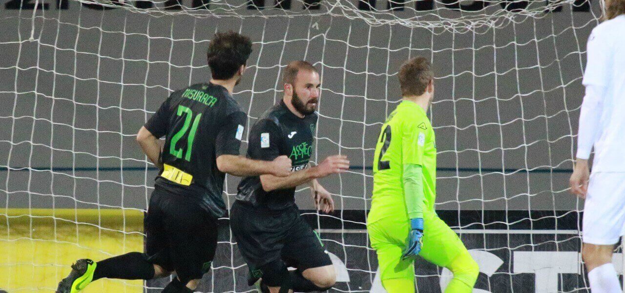 Berrettoni Misuraca Pordenone gol lapresse 2019 1