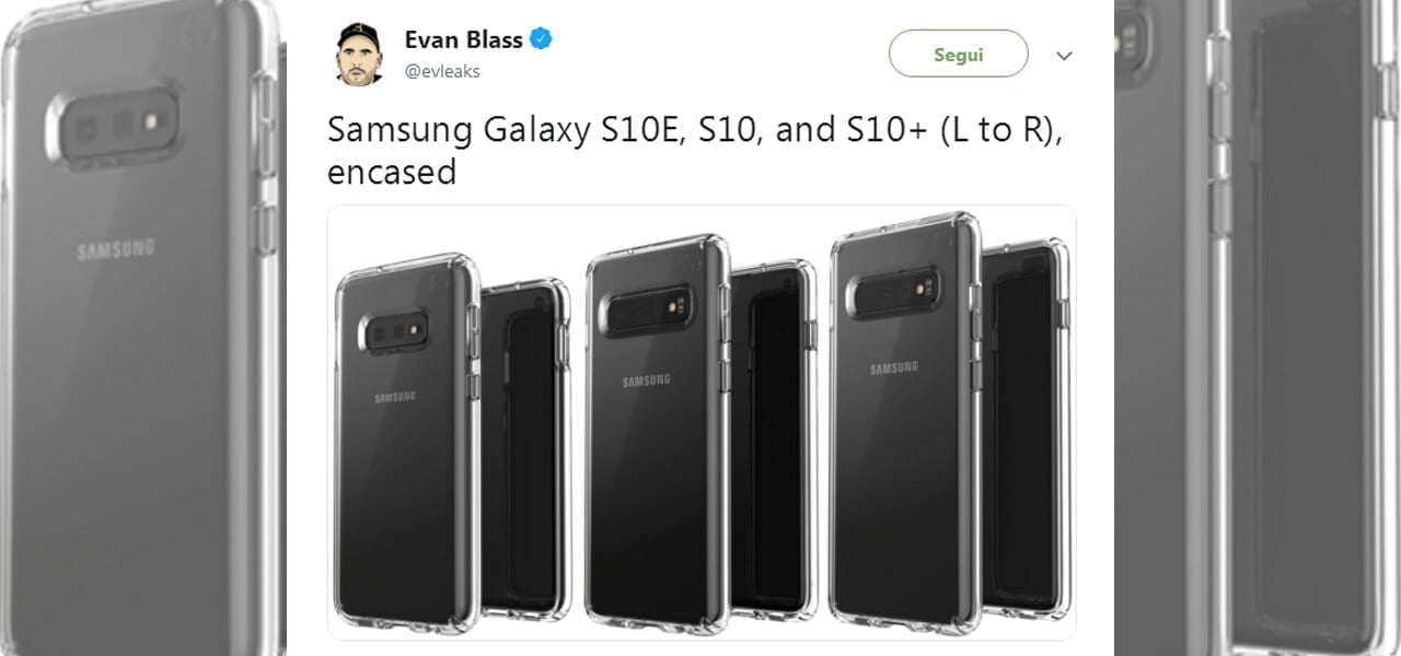 Samsung Galaxy S10: prime immagini