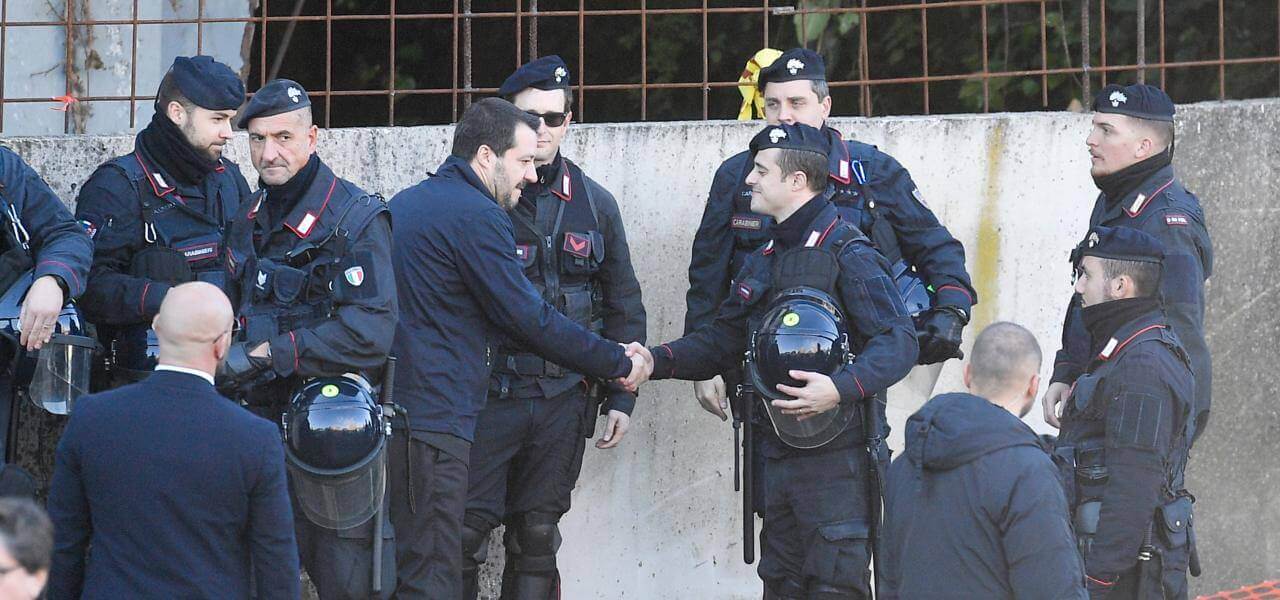 Salvini all'Ex Penicillina