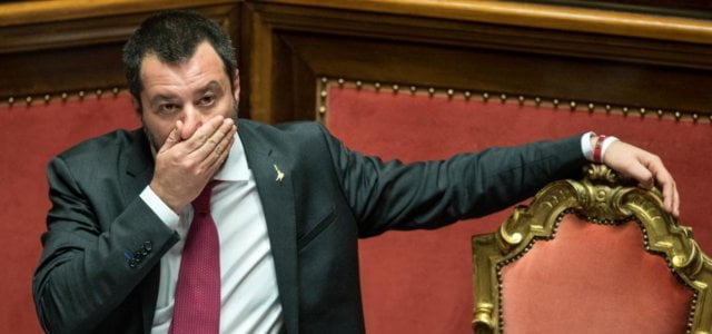 Matteo Salvini al Senato