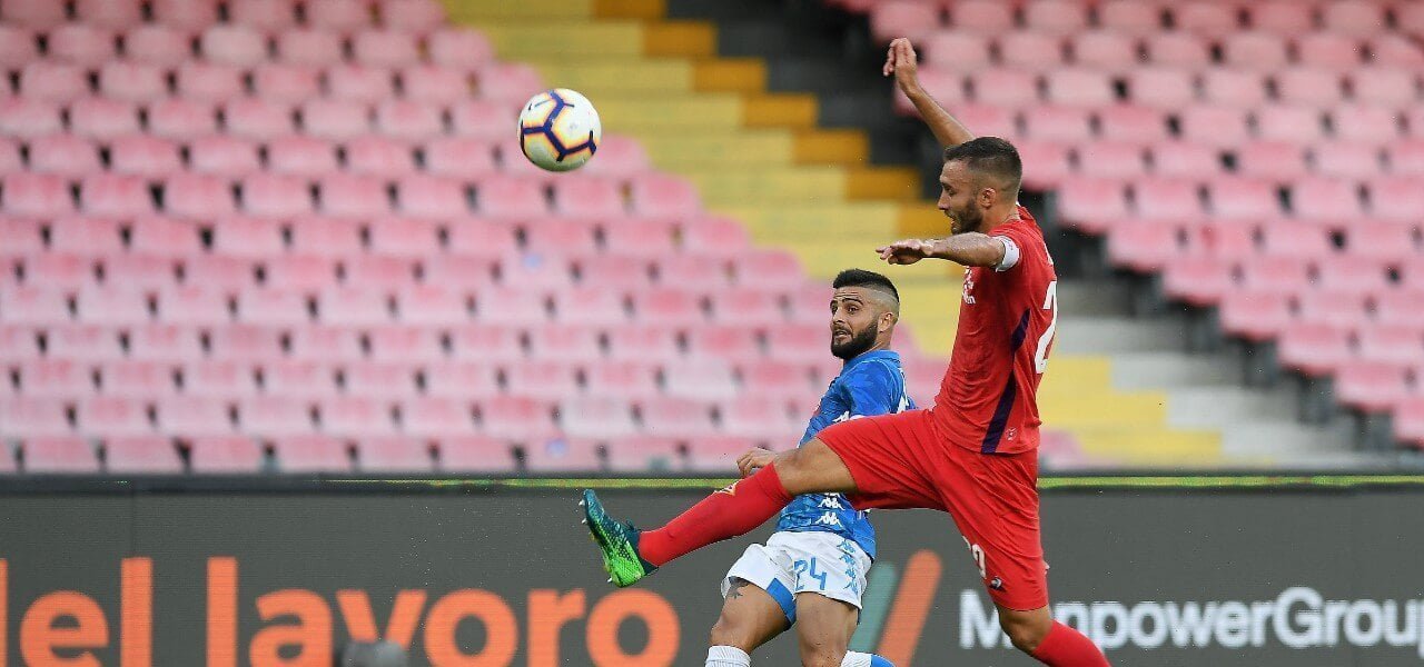 Insigne Pezzella Napoli Fiorentina lapresse 2019